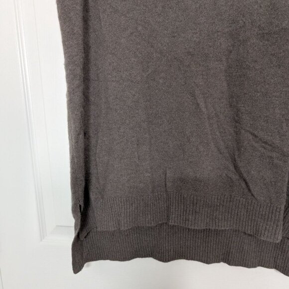 Charter Club 100% Cashmere Turtleneck Womens Size Large Brown Sleeveless Sweater - Picture 3 of 9